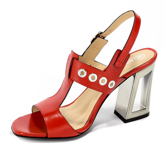 Sandały Solo Femme 60818-11-C86/000-07-00 Czerwony