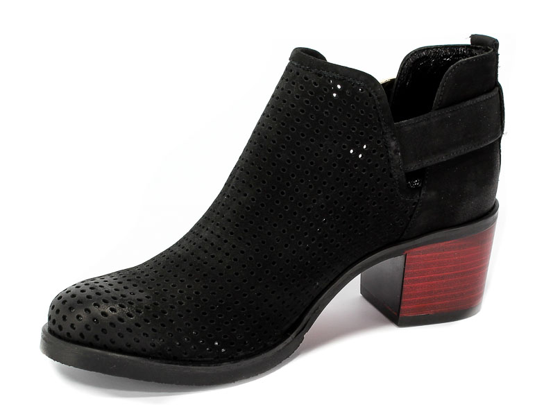 Botki Letnie Carinii B4361-360-000-000-861 Czarny