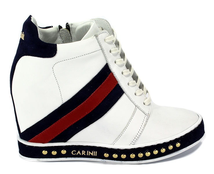 Sneakersy Carinii B4476-L46-H40-L93-C98 Biały