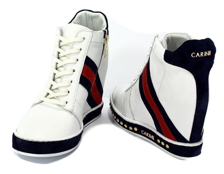Sneakersy Carinii B4476-L46-H40-L93-C98 Biały
