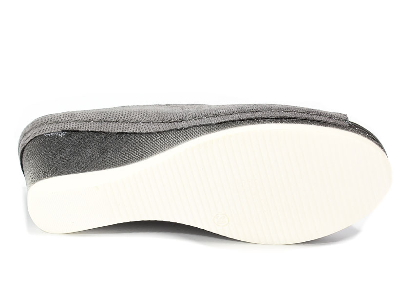 Klapki Euro Moda Ram 1099 Szary LD-25