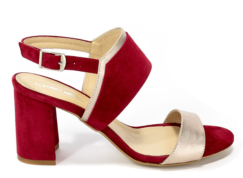 Sandały Euro Moda Ro 417J Burgund