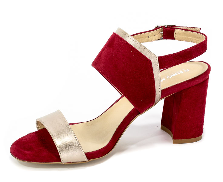 Sandały Euro Moda Ro 417J Burgund