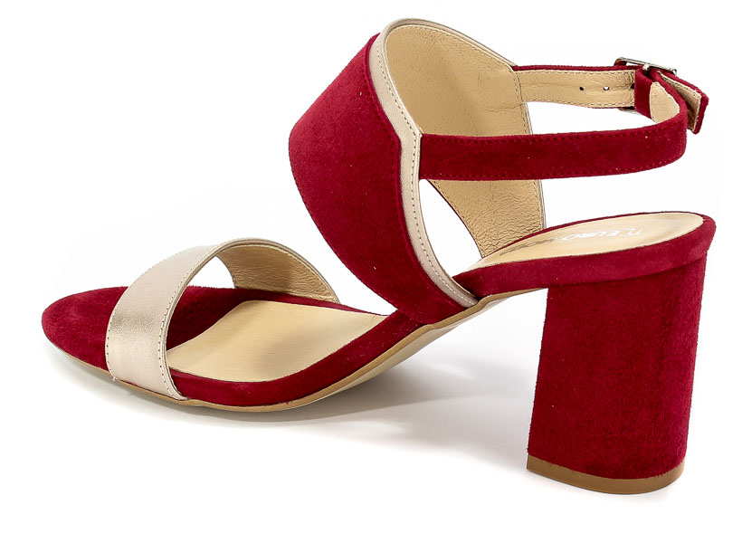Sandały Euro Moda Ro 417J Burgund