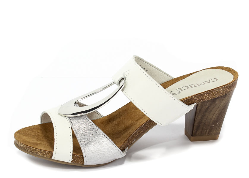 Klapki Caprice 9-27210-20 191 White/Silver
