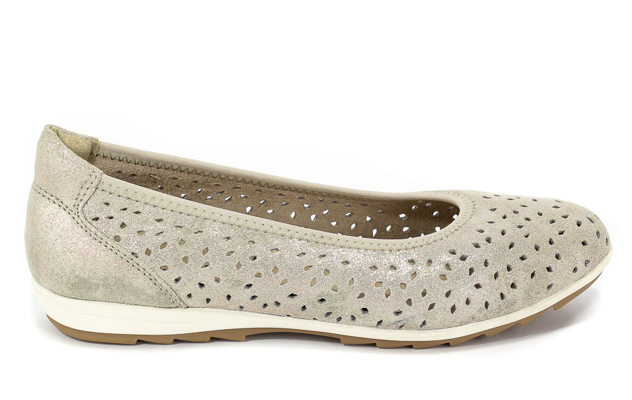Baleriny Letnie Jana 8-22103-20 350 Taupe/Metal