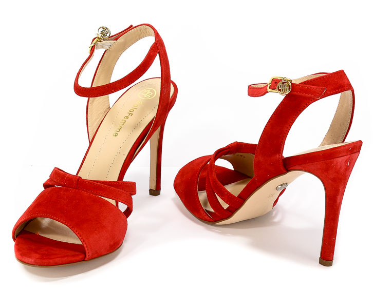 Sandały Solo Femme 26484-53-G13/000/07-00 Czerwony