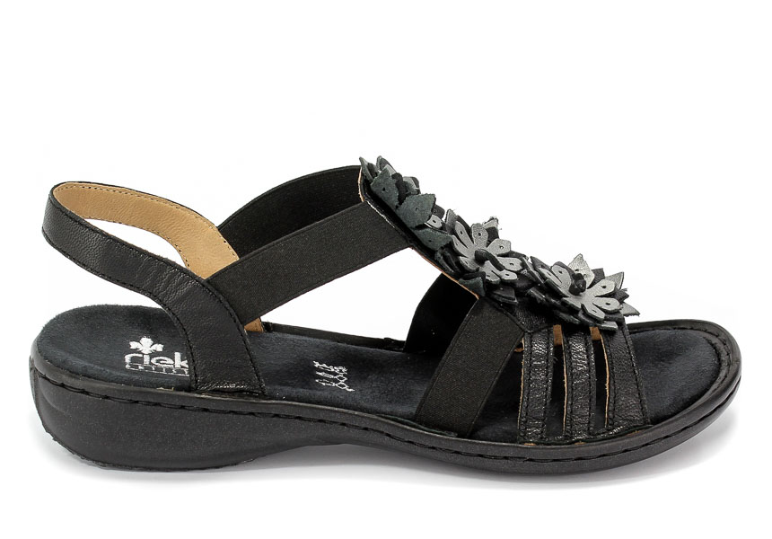 Sandały Rieker 60858-00 Black