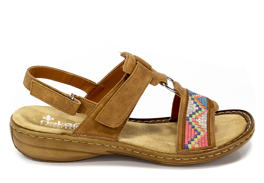 Sandały Rieker 608Y0-22 Brown