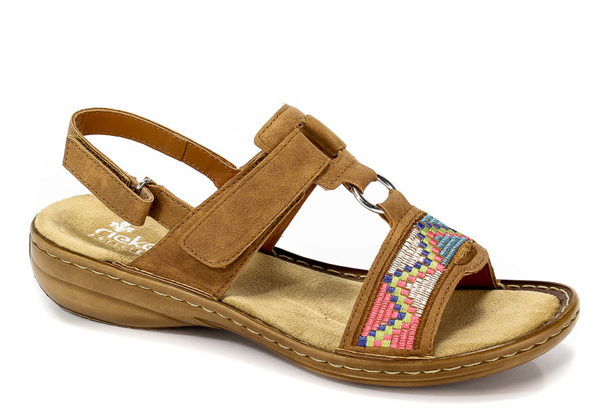 Sandały Rieker 608Y0-22 Brown