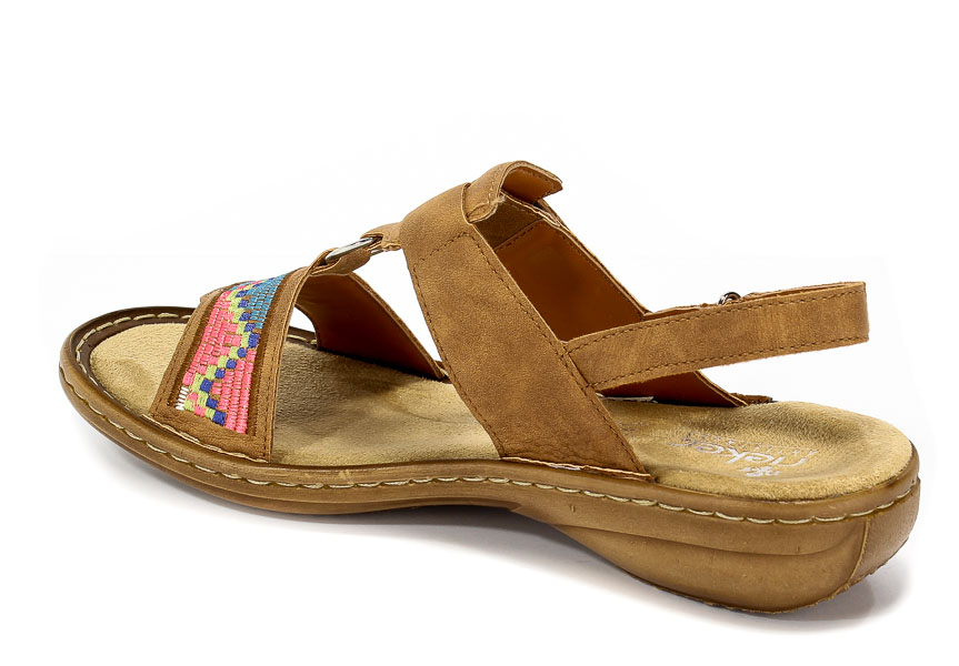 Sandały Rieker 608Y0-22 Brown