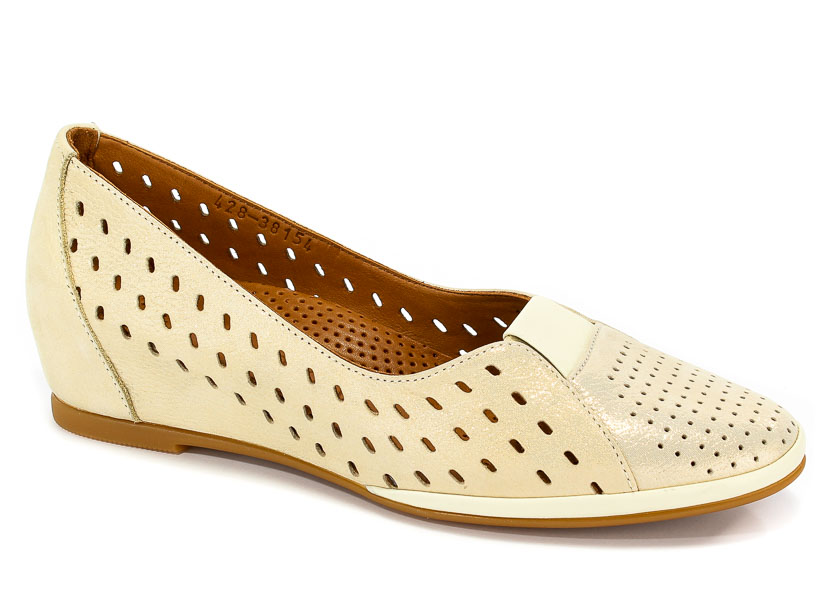 Półbuty Letnie Boccato 428 Beige