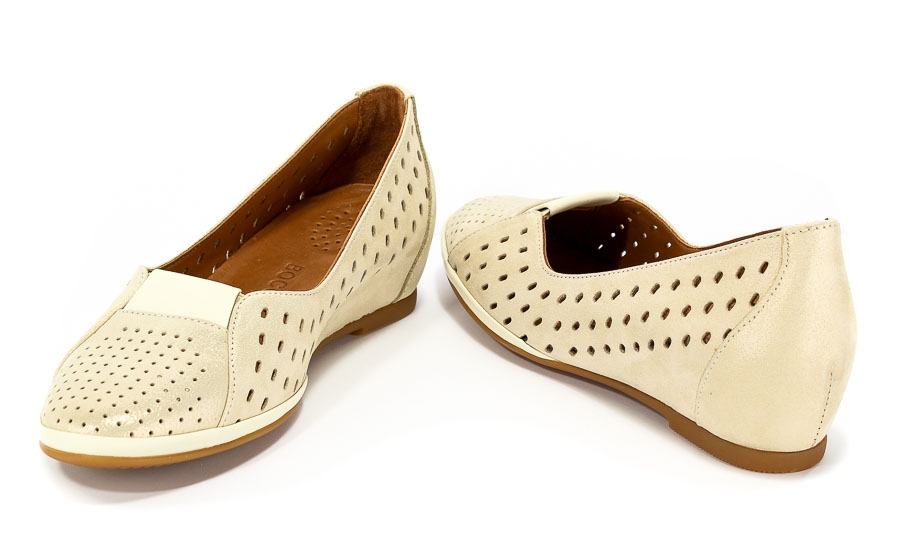 Półbuty Letnie Boccato 428 Beige