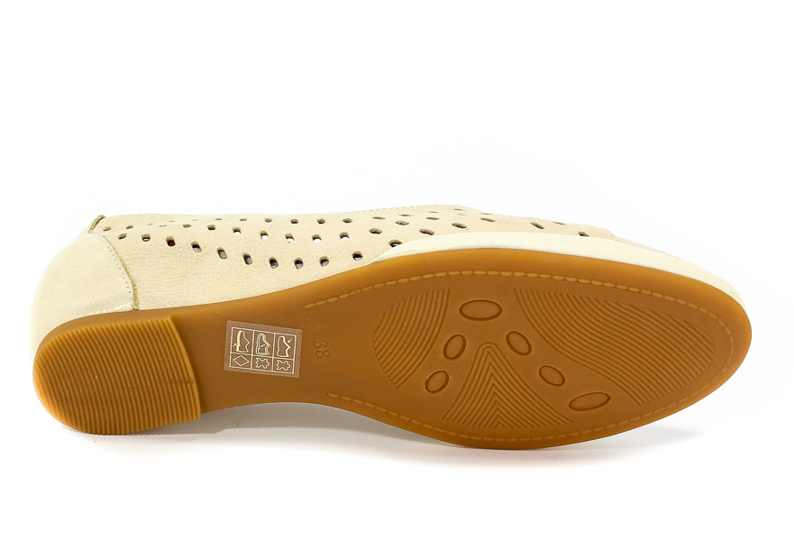Półbuty Letnie Boccato 428 Beige