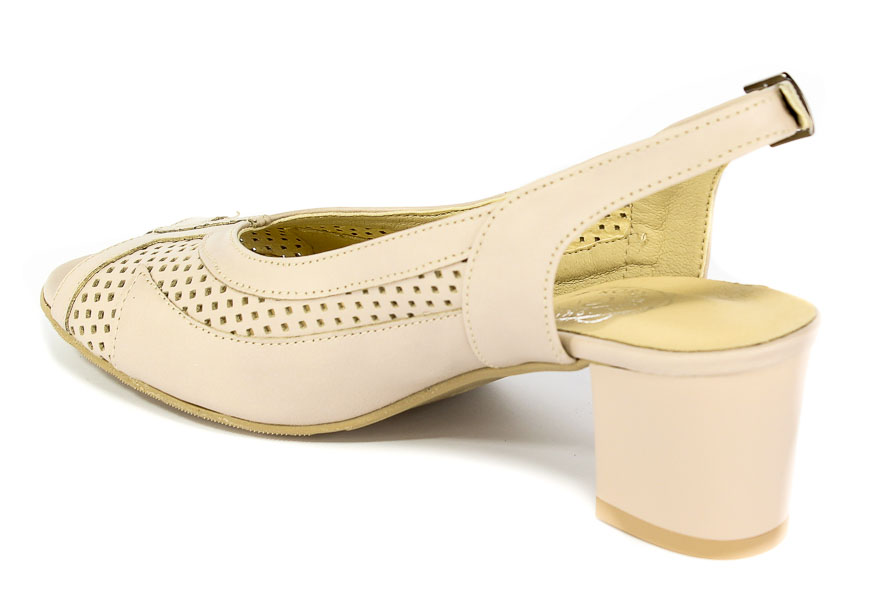 Czółenka letnie Korzeniowski 2863 Beż 108