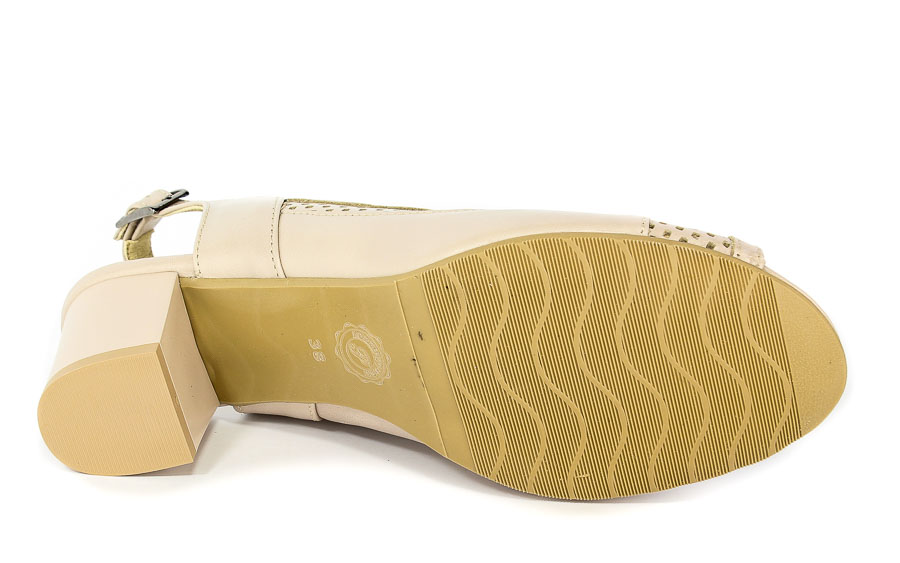 Czółenka letnie Korzeniowski 2863 Beż 108