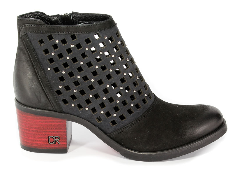 Botki Letnie Carinii B4315-360-861 Czarny