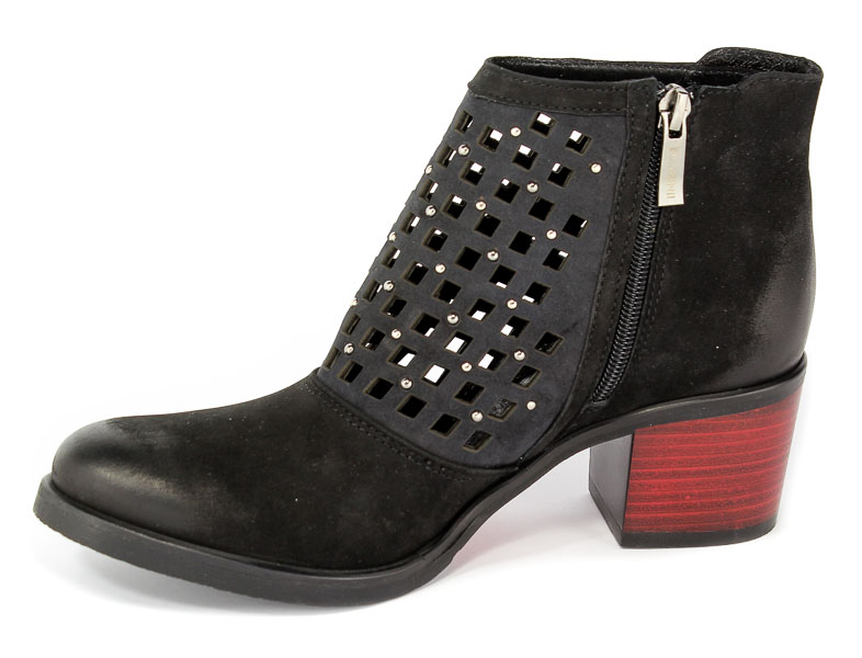 Botki Letnie Carinii B4315-360-861 Czarny