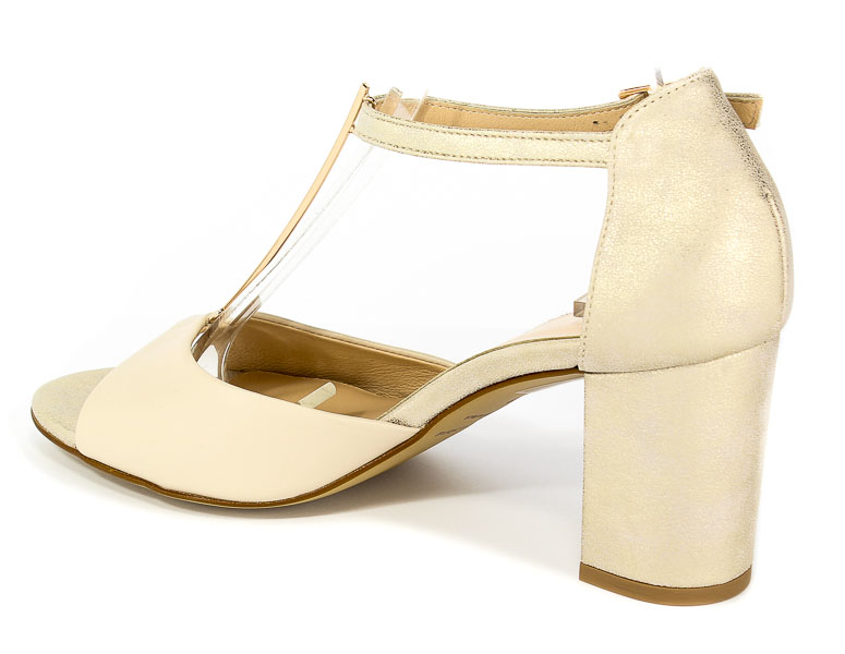 Sandały Uncome 24120 2 Beige/Gold