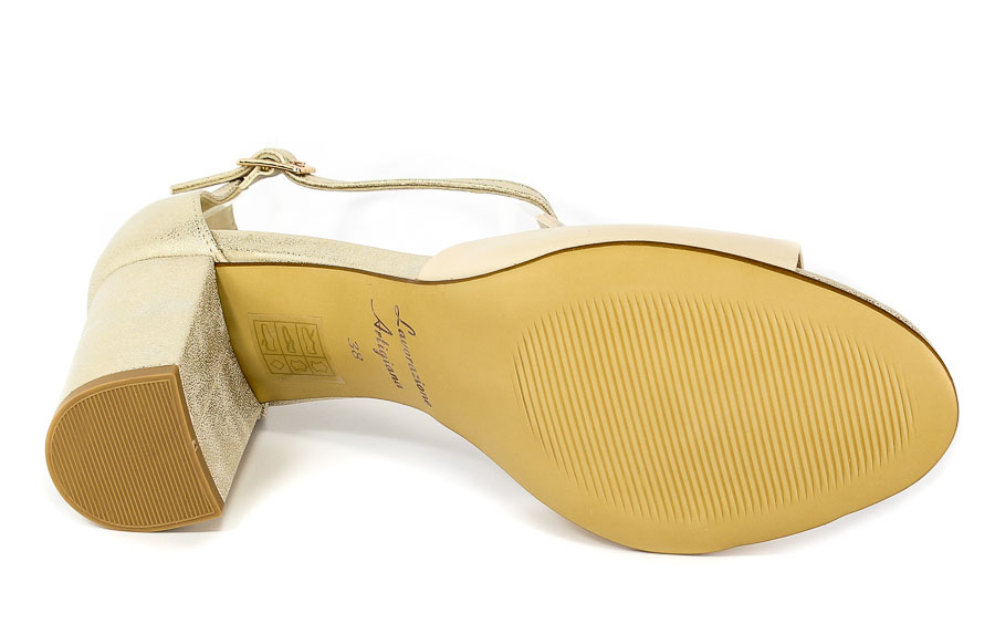 Sandały Uncome 24120 2 Beige/Gold