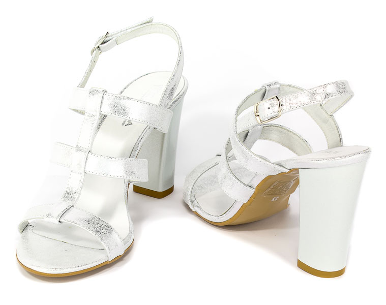 Sandały Euro Moda Ro 413 Srebro