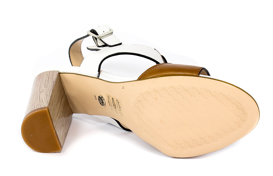 Sandały Solo Femme 62451-35-B99/G51-07-00 Biały/Camel