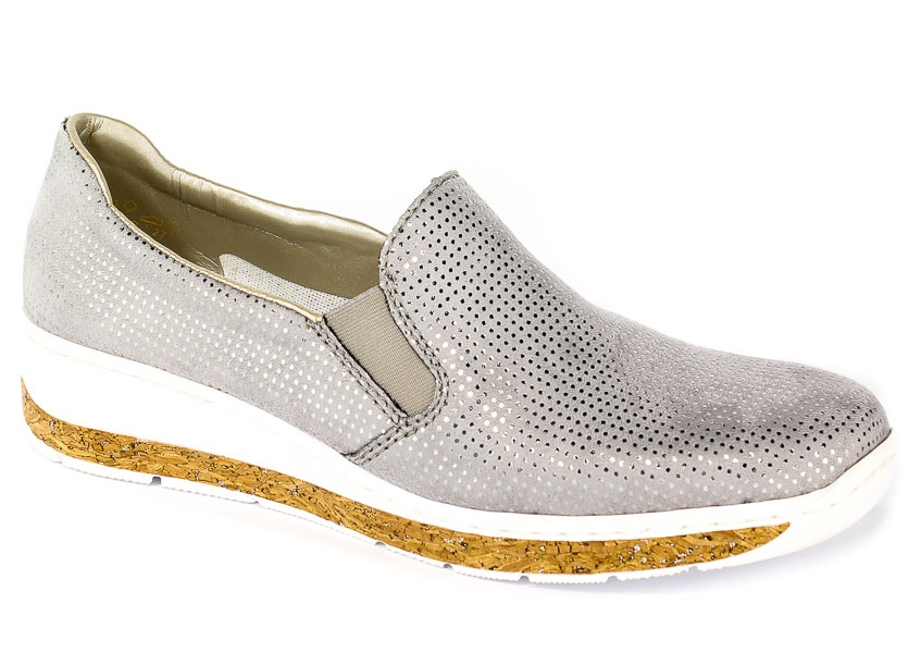 Półbuty Rieker 59766-42 Grey