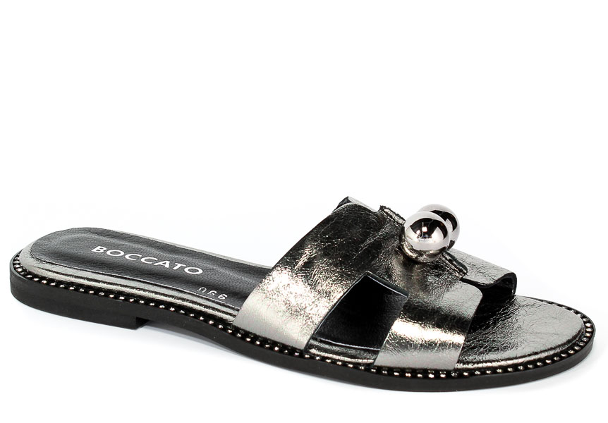 Klapki Boccato 066-Platin 1341