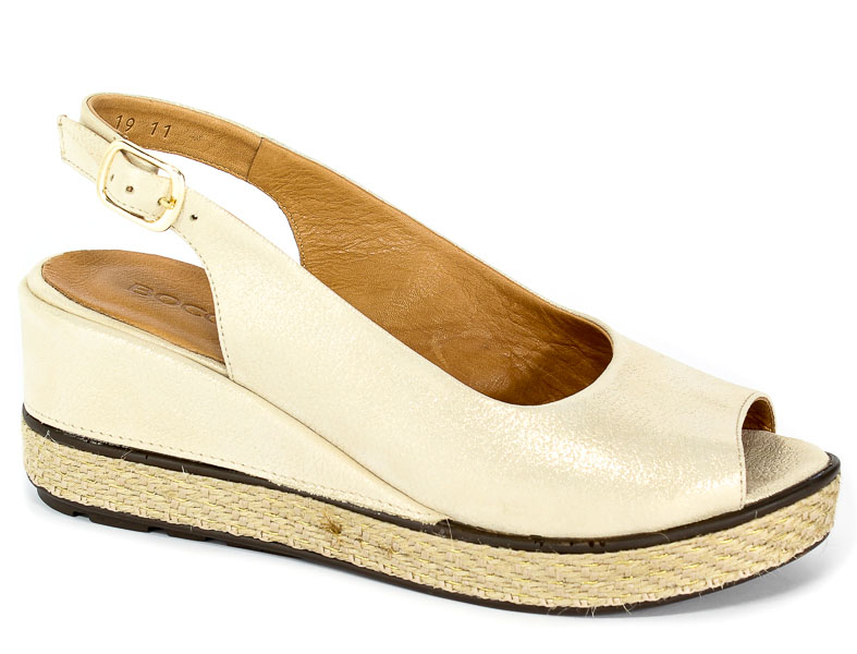 Sandały Boccato 0399-19 18Y Woman 11 Beige Satin