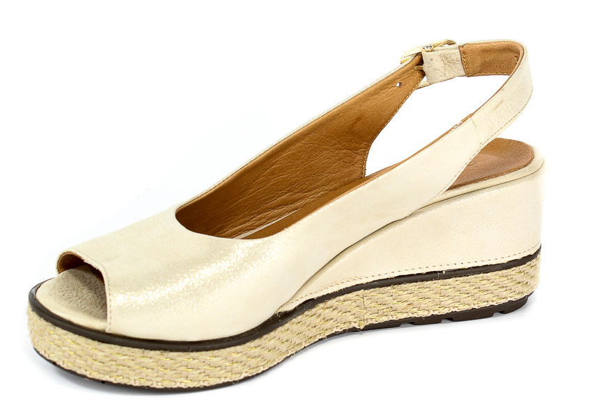 Sandały Boccato 0399-19 18Y Woman 11 Beige Satin