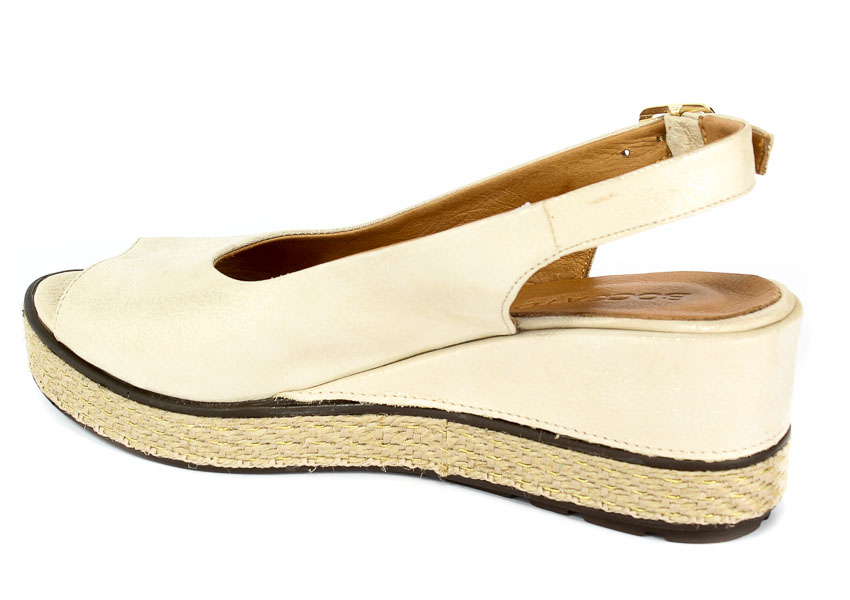 Sandały Boccato 0399-19 18Y Woman 11 Beige Satin