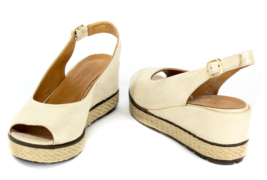 Sandały Boccato 0399-19 18Y Woman 11 Beige Satin