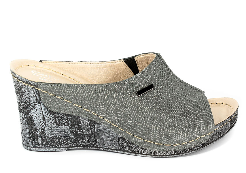 Klapki Euro Moda Tych 581 Szara Roma