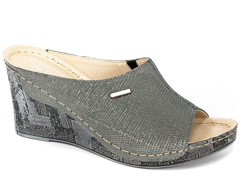 Klapki Euro Moda Tych 581 Szara Roma