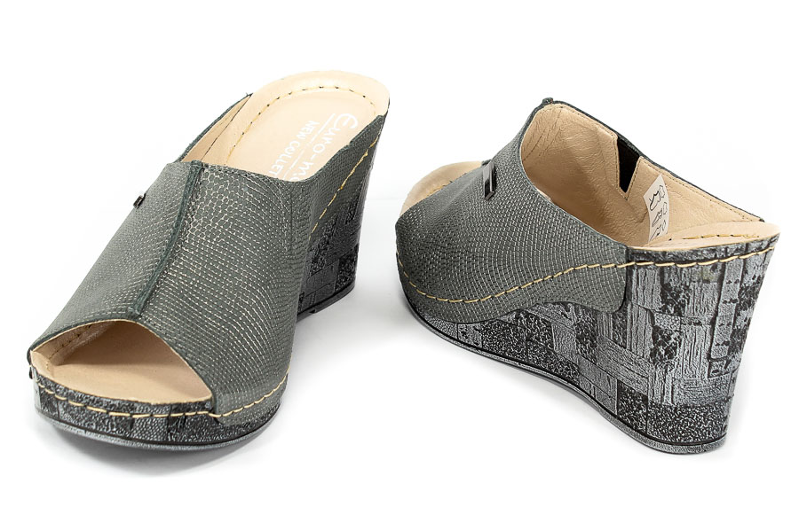 Klapki Euro Moda Tych 581 Szara Roma