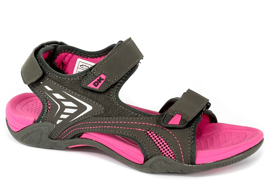 Sandały DK 3431 Dk.Grey/Fuxia