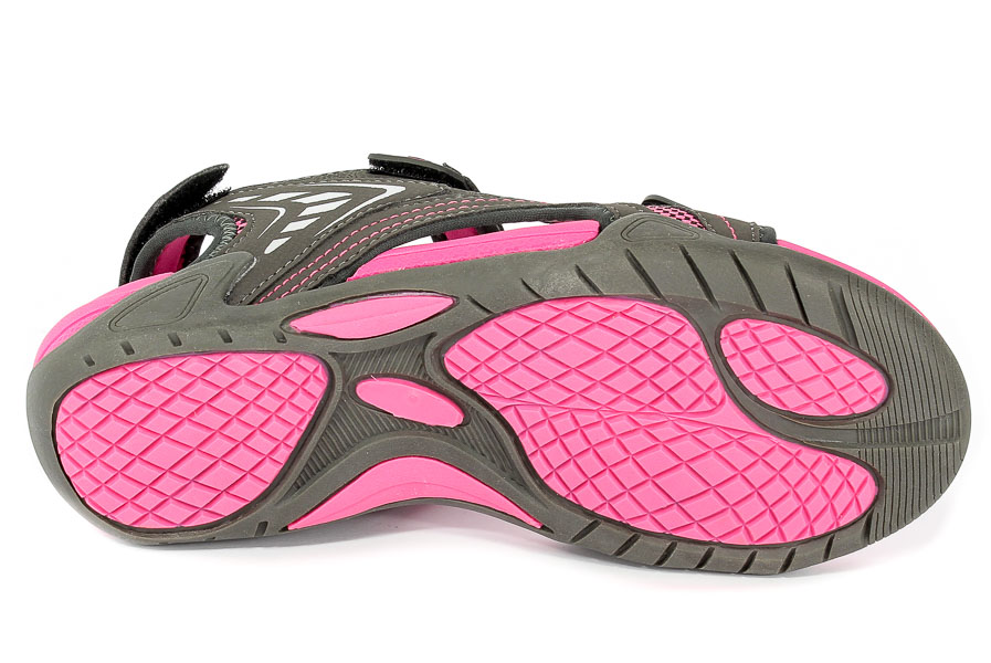 Sandały DK 3431 Dk.Grey/Fuxia
