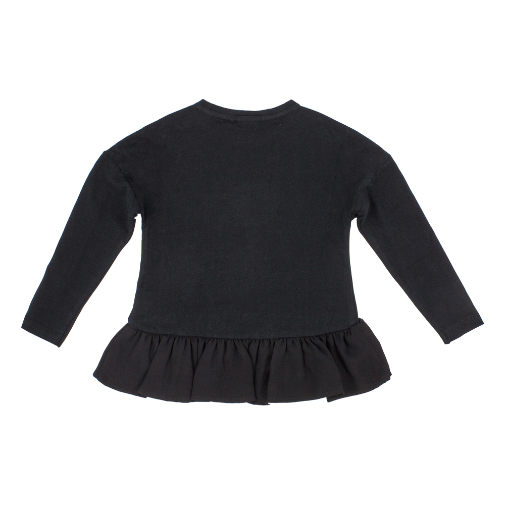 Czarna Bluzka Z Falbanką Primigi Outerwear 41212531 Czarny 3-6 Lat