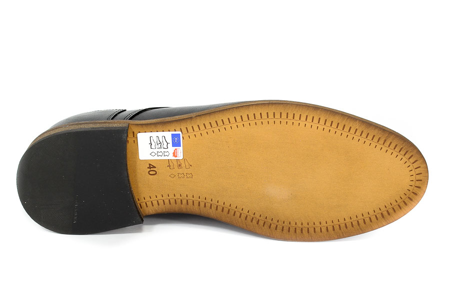 Półbuty Euro moda Nko 1632 Czarny D-4
