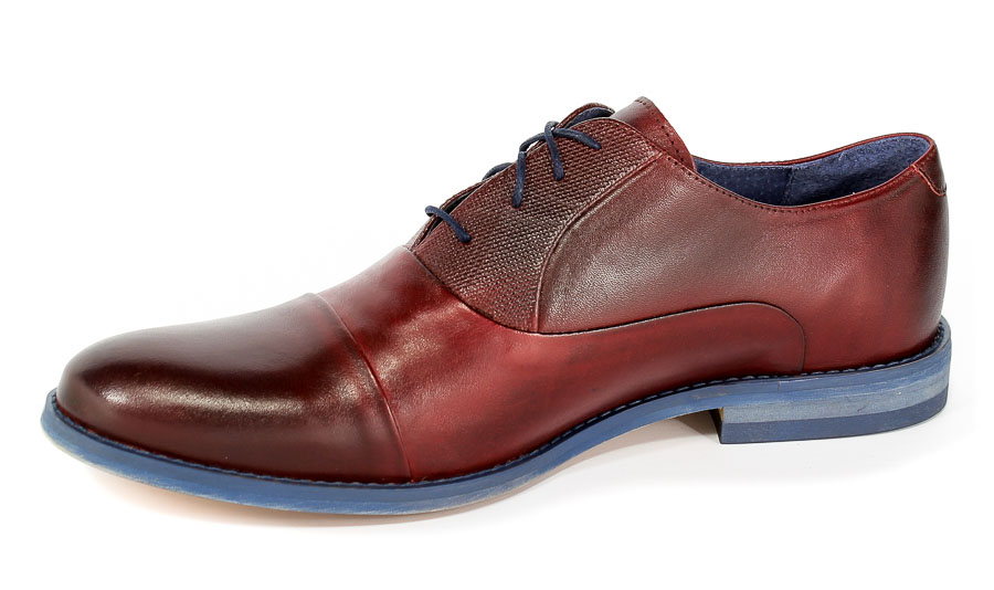 Półbuty Euro Moda ST 332 Bordo 167M/T