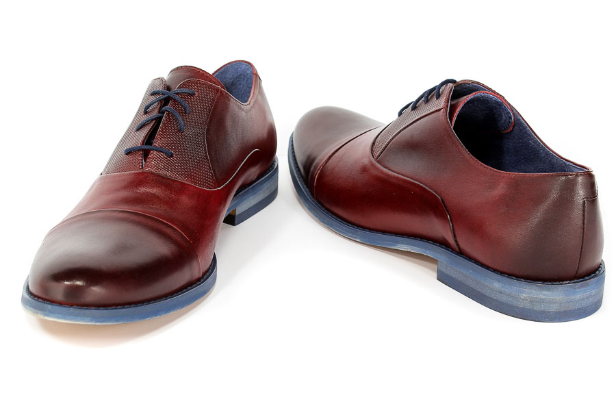 Półbuty Euro Moda ST 332 Bordo 167M/T