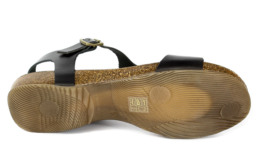 Sandały SPK Shoes 824 Vaquetilla Negro
