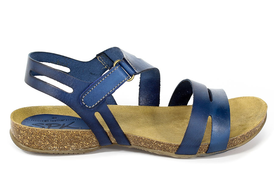 Sandały SPK Shoes 820 Vaquetilla Azul Francia