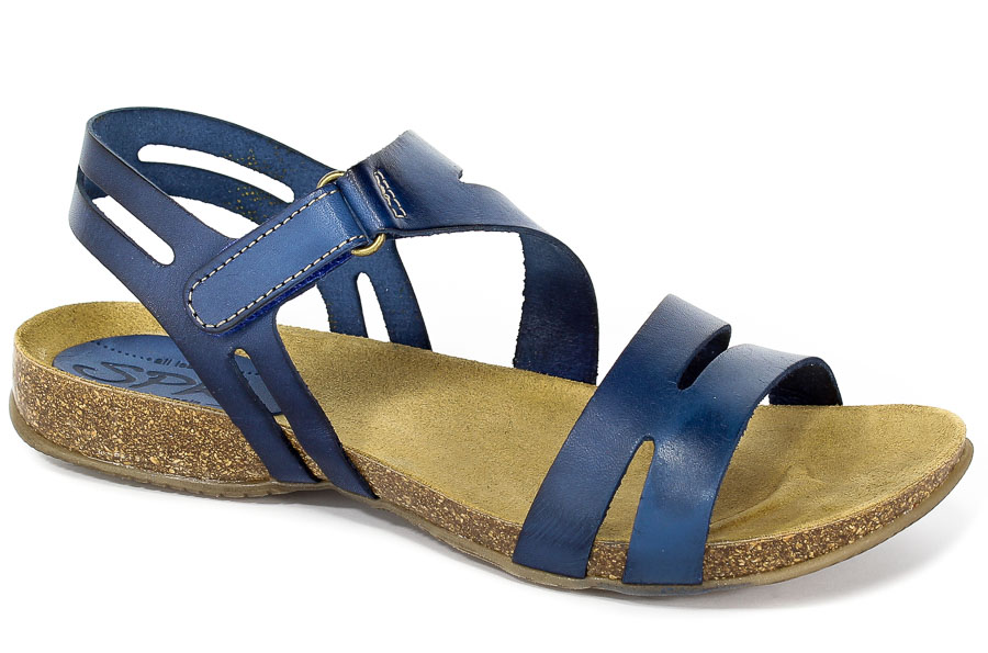 Sandały SPK Shoes 820 Vaquetilla Azul Francia