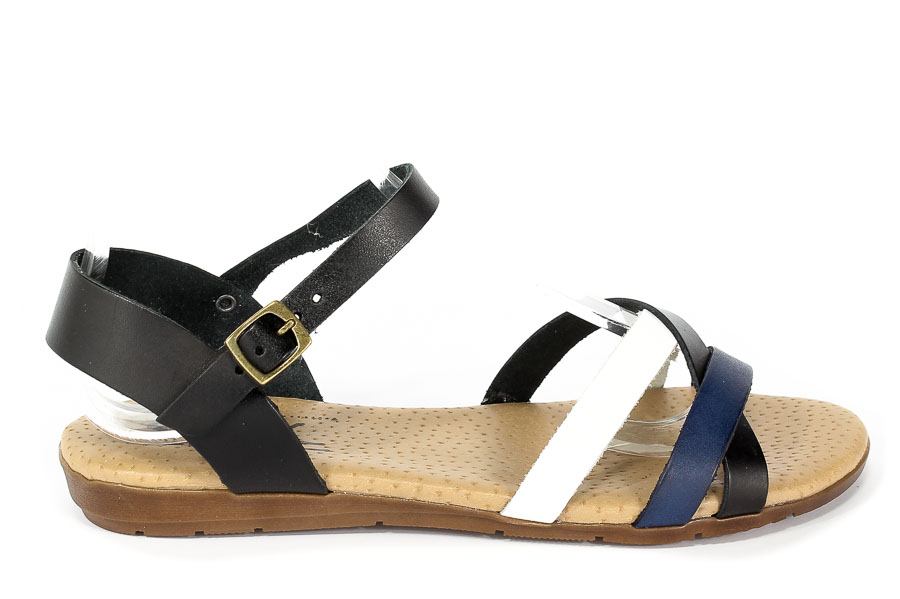 Sandały SPK Shoes 8241 Vaquetilla Ngro/Az Fra/Blco/N