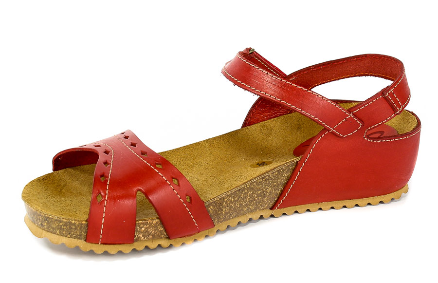 Sandały SPK Shoes 805 Vaquetilla Rojo