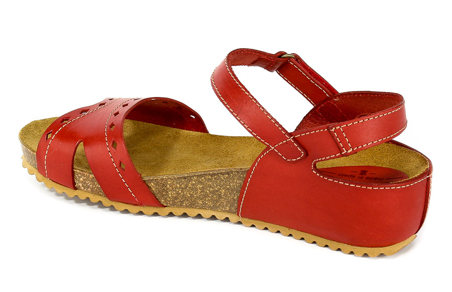 Sandały SPK Shoes 805 Vaquetilla Rojo