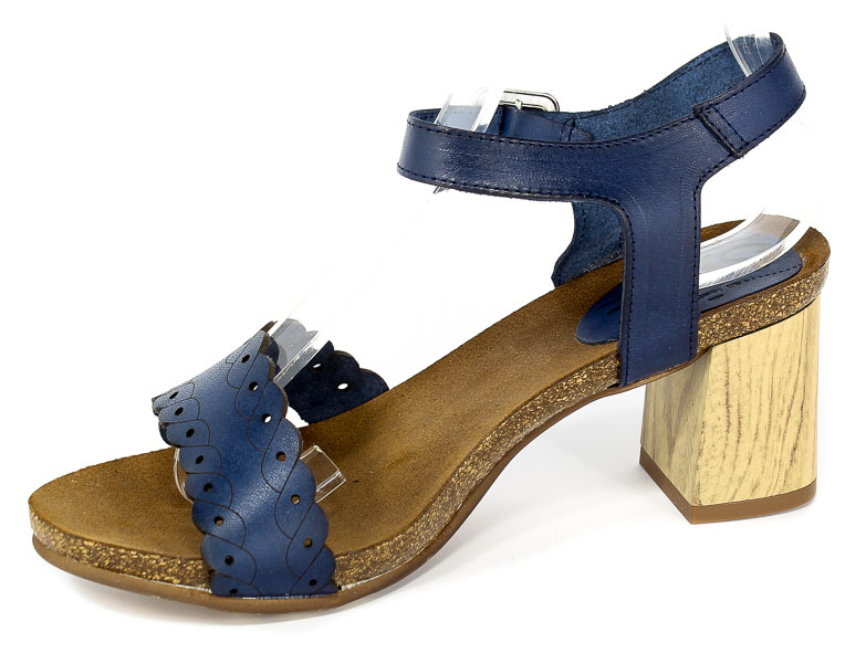 Sandały SPK Shoes 861/Tc Vaquetilla Azul Francia