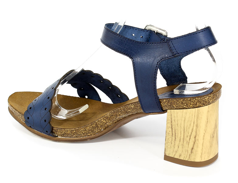 Sandały SPK Shoes 861/Tc Vaquetilla Azul Francia