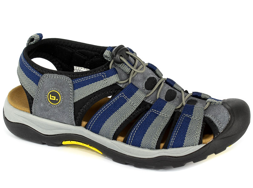 Sandały Bone BODW-18-513-032 Navy/Grey